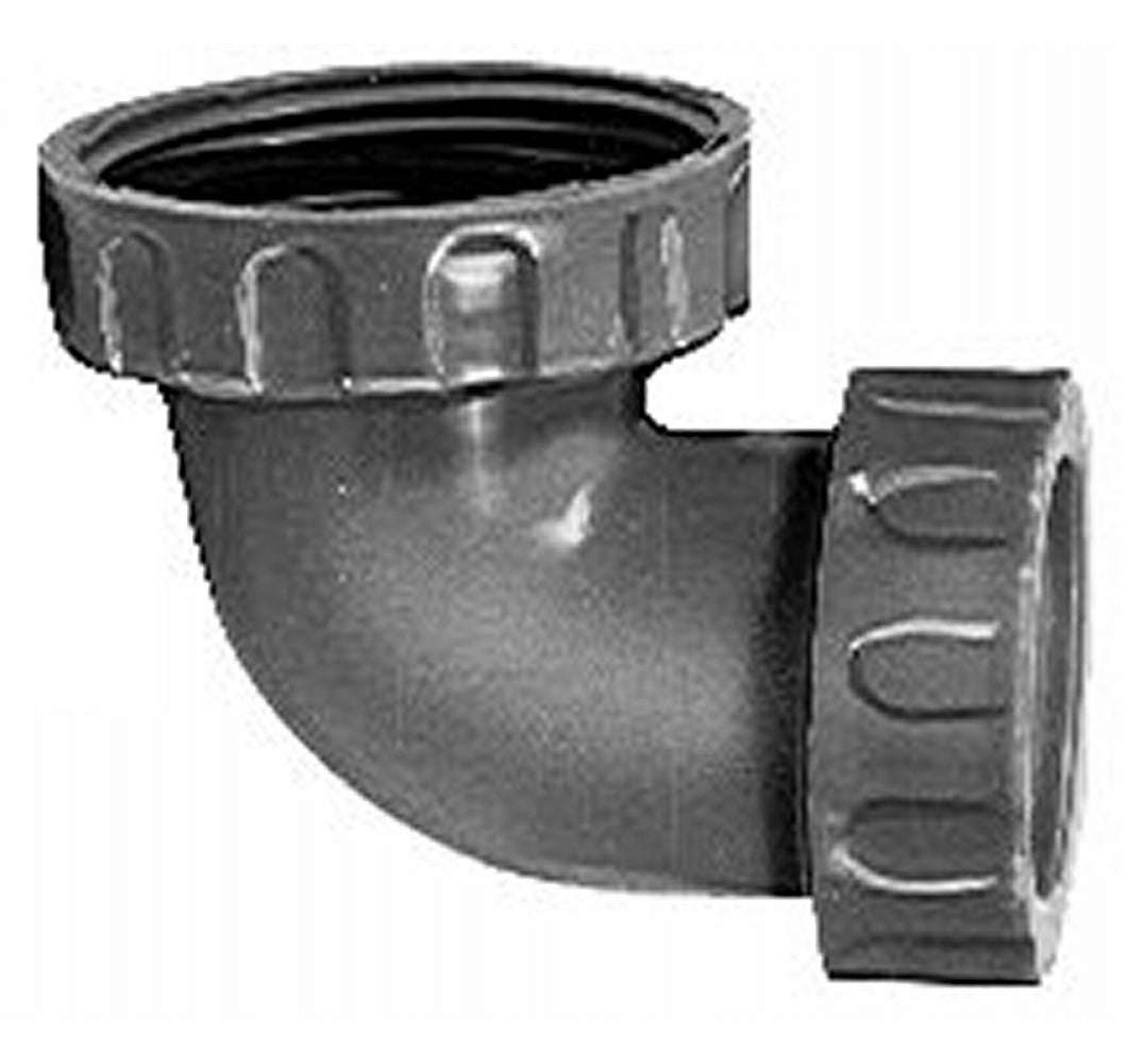 1.1/2" x 32 mm Hvid plast vinkel
