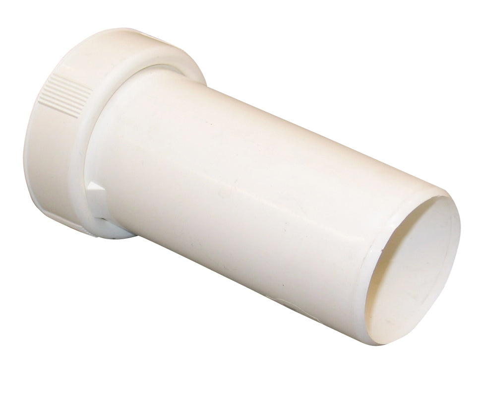 50 mm x 2" Tilslutningsrør med gevind hvid