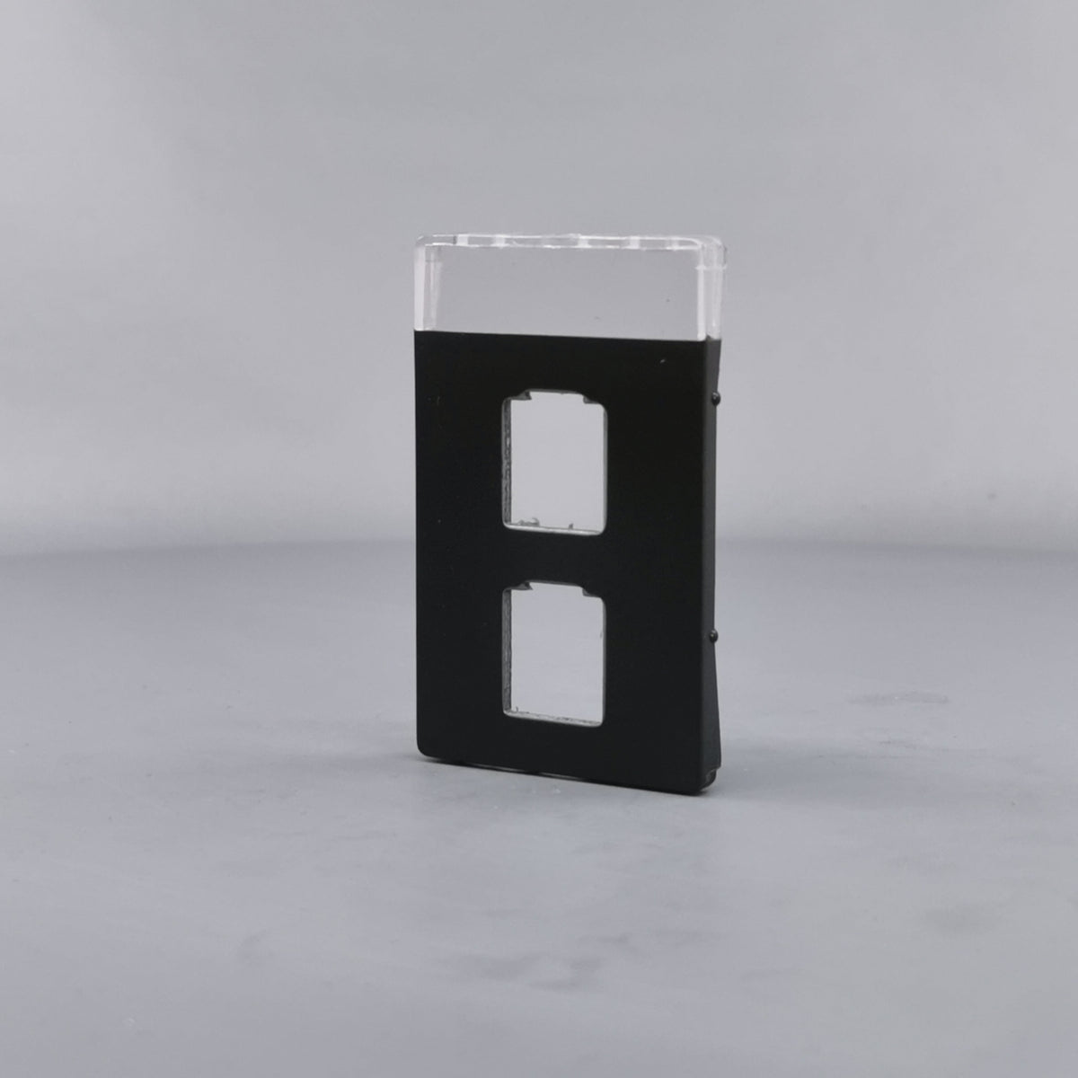 Afdækning for Fuga 1/2xRJ45 1½ modul kokgrå (360° frame 3)