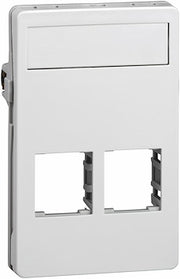 LK Fuga dataudtag til 2xActassi konnektor 1½m - hvid