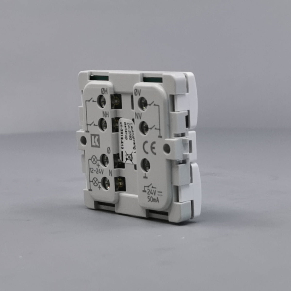 Fuga Svagstrømstryk 4 slutte og 2 lysdiode hvid (360° frame 16)