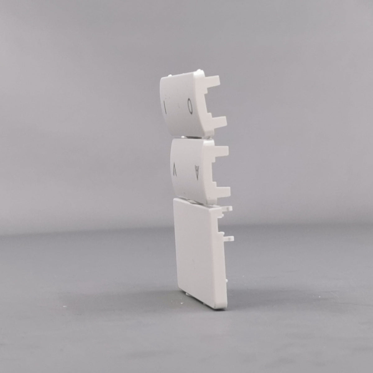 Fuga tangentsæt for batteritryk 2 slutte hvid (360° frame 6)
