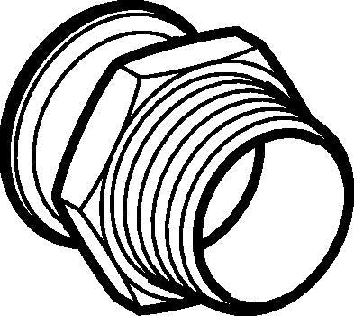 15 mm x 3/4" Overgang CU muffe/nippel Mapress