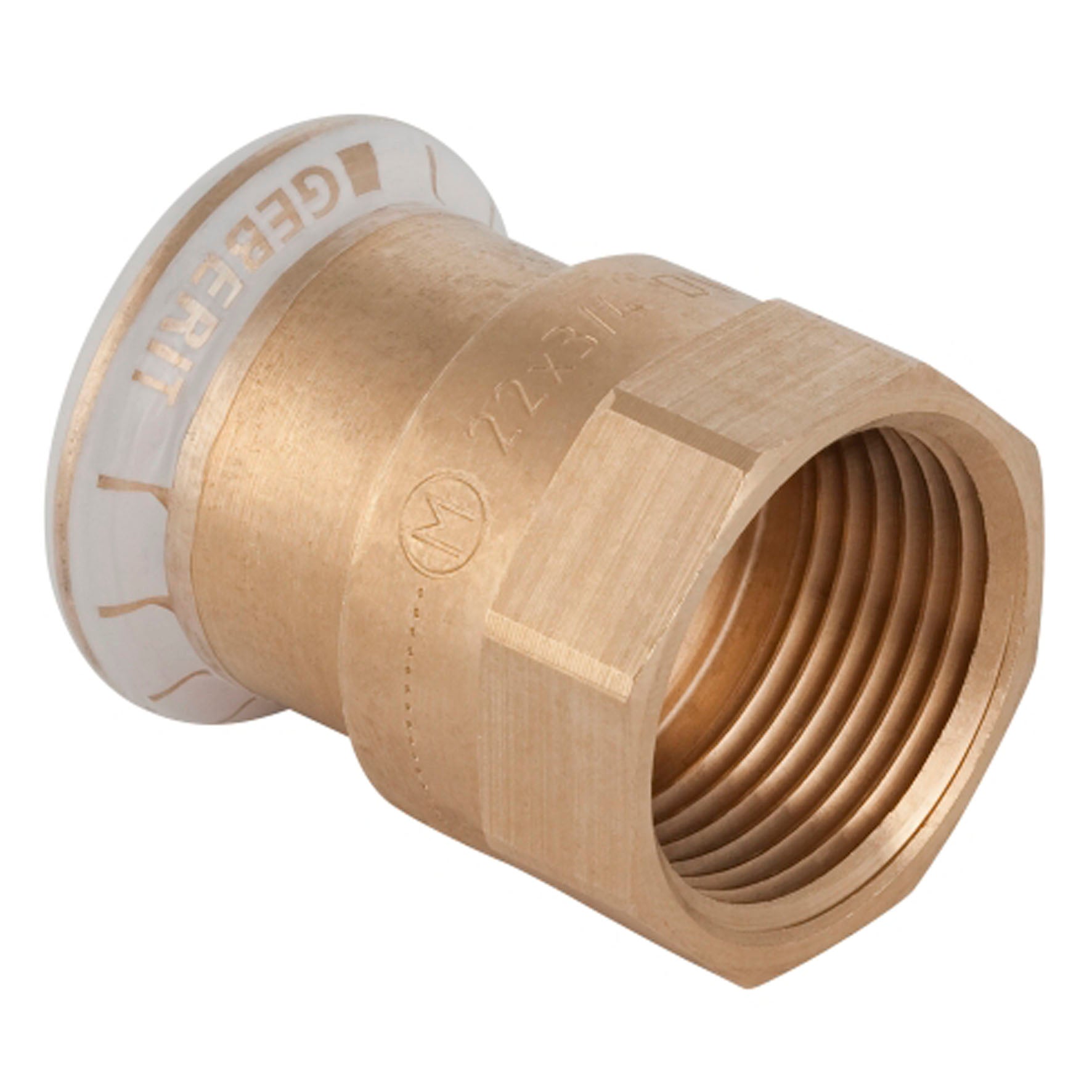22 mm x 1/2" Overgang CU muffe/muffe Mapress