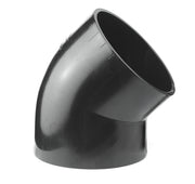 Geberit 75 mm 45° sort PEH-afløbsbøjning