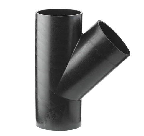 Geberit 56 mm 45° sort PEH-afløbsgrenrør