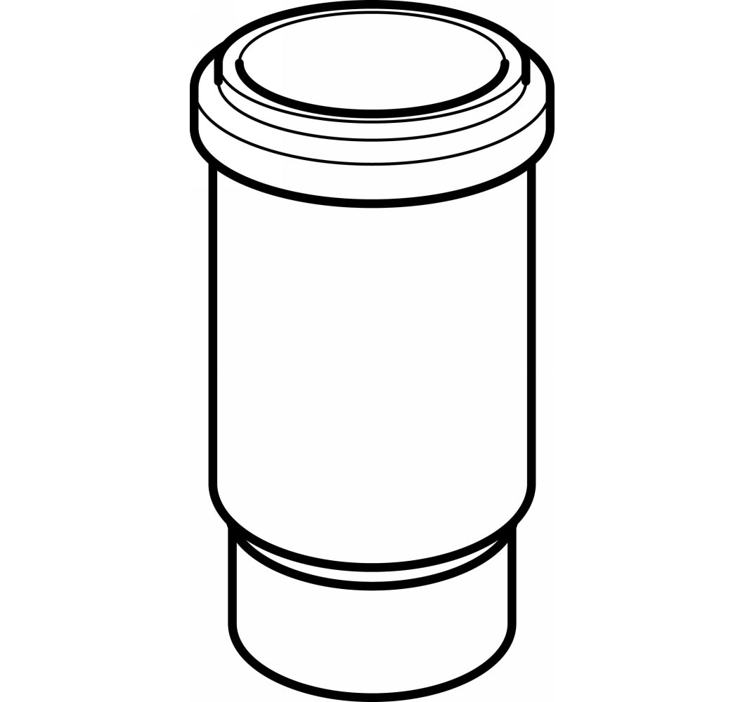 40 mm Langmuffe sort PEH Geberit
