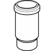 50 mm Langmuffe sort PEH Geberit