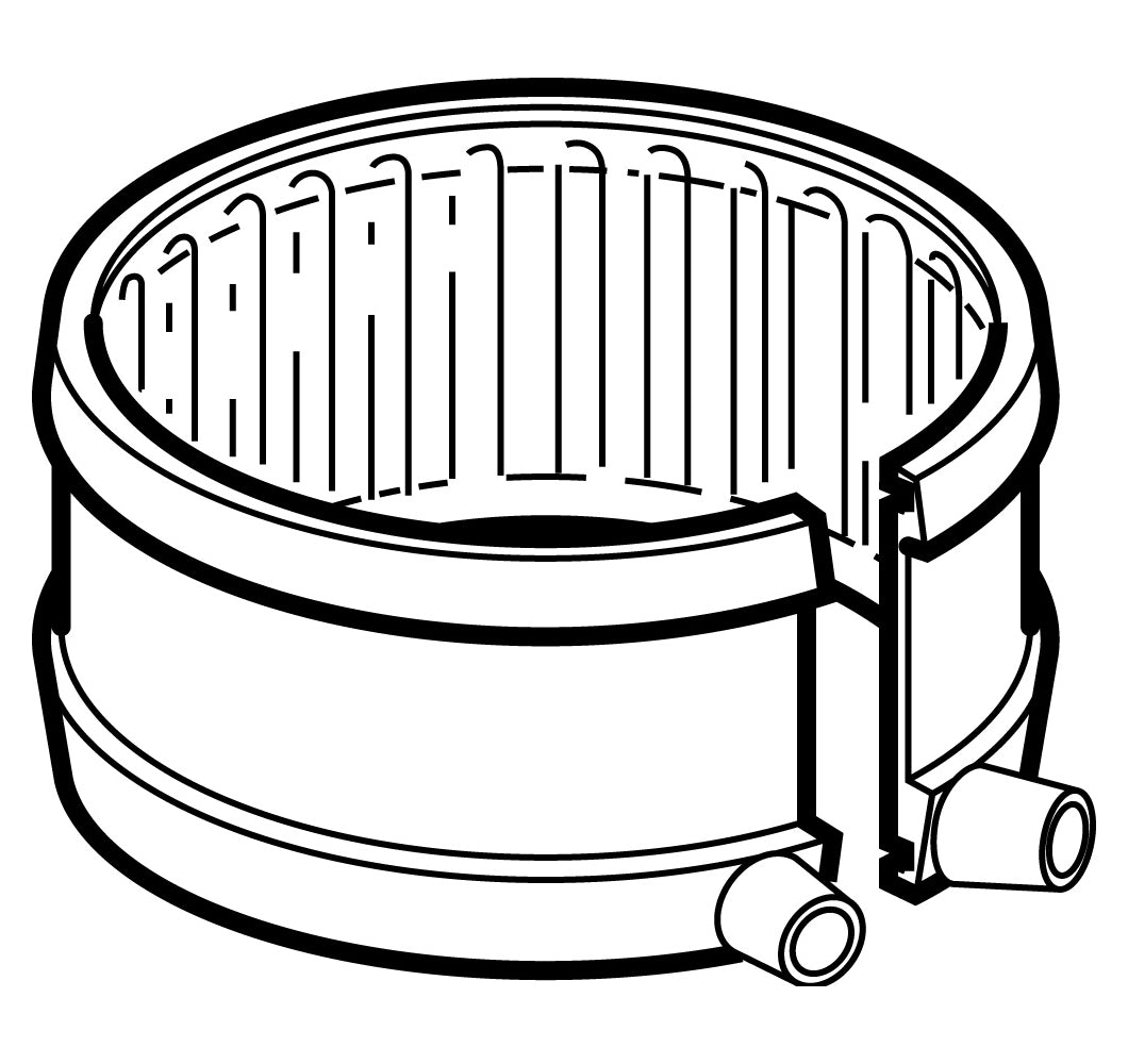 110 mm Fix-bånd sort PEH Geberit