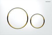 Geberit Sigma 20 betjeningsplade i hvid/guld