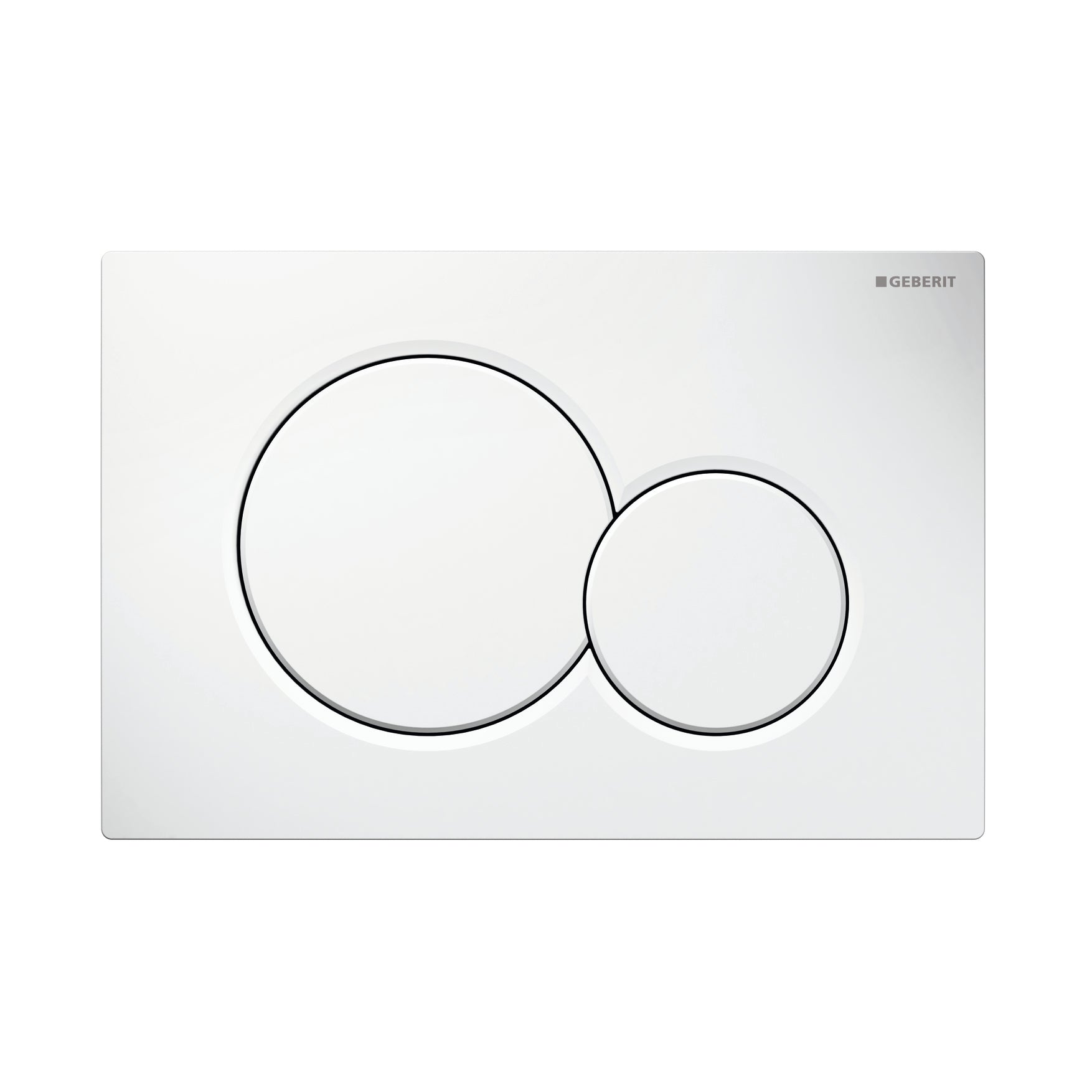 Geberit Sigma 01 betjeningsplade i hvid