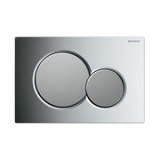Geberit Sigma 01 betjeningsplade i blank/mat krom