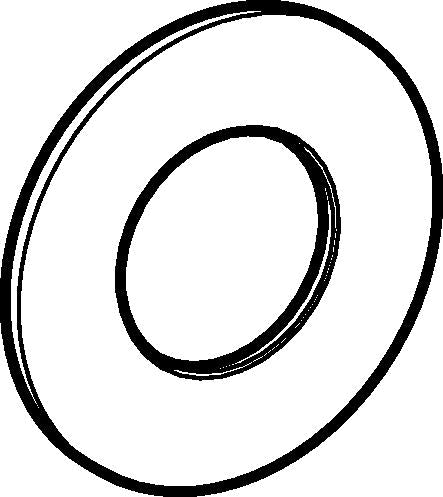 Geberit bundpakning, Ø 58 x 32 mm