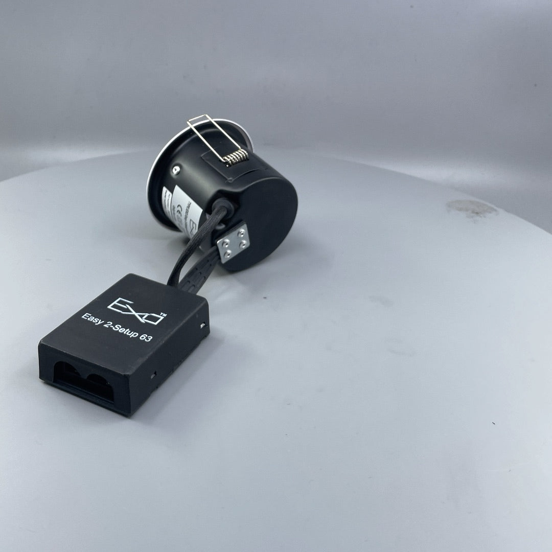 Daxtor Easy 2-Setup 63 GU10 indbygningsspot, hvid, kipbar, Ø88 mm (360° frame 10)
