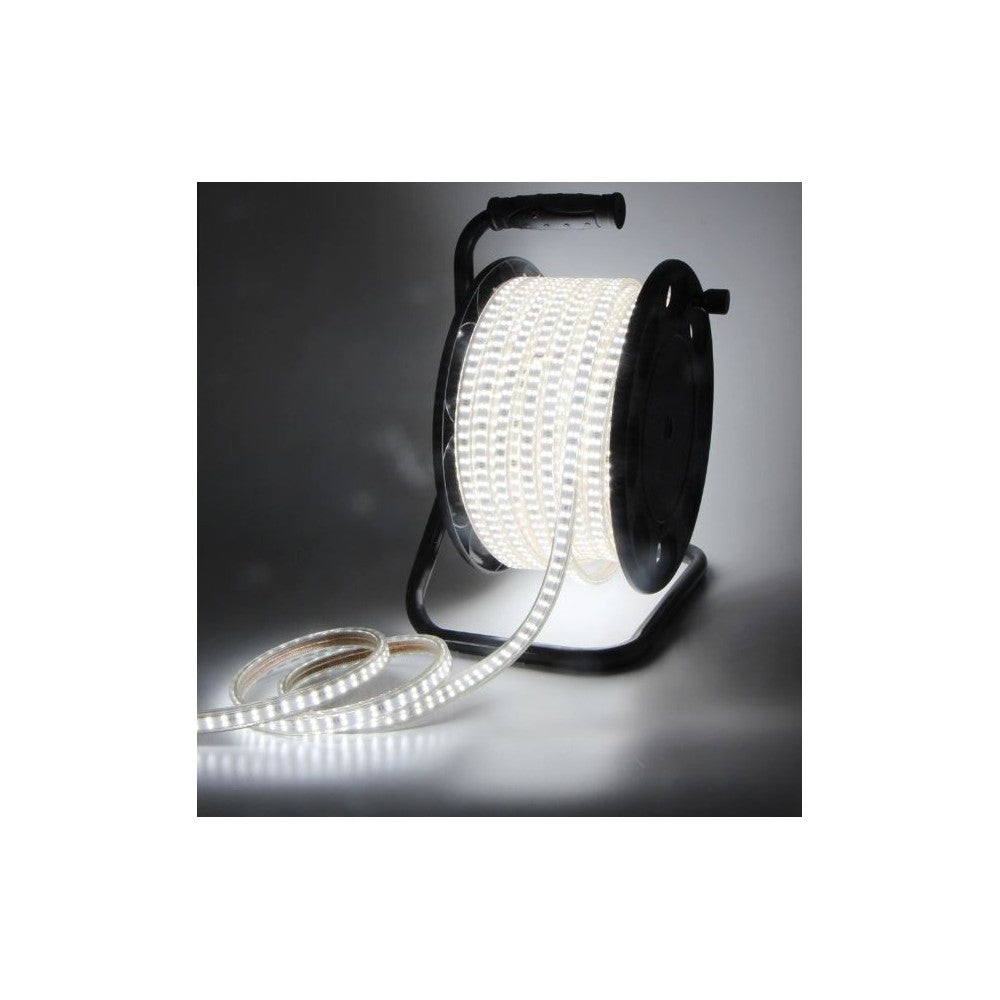 LEDlife 50m arbejdslys LED strip på tromle - 230V, IP67, 180 LED/m, 10W/m, 1200 lm/m