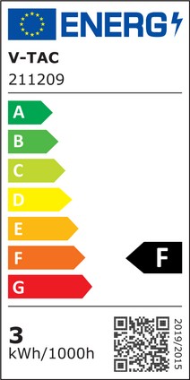 3W Indbygningsbelysning - Ydre: 8x8 cm, hul: 6,2x6,2 cm, Input: 230V, 120lm, RA80