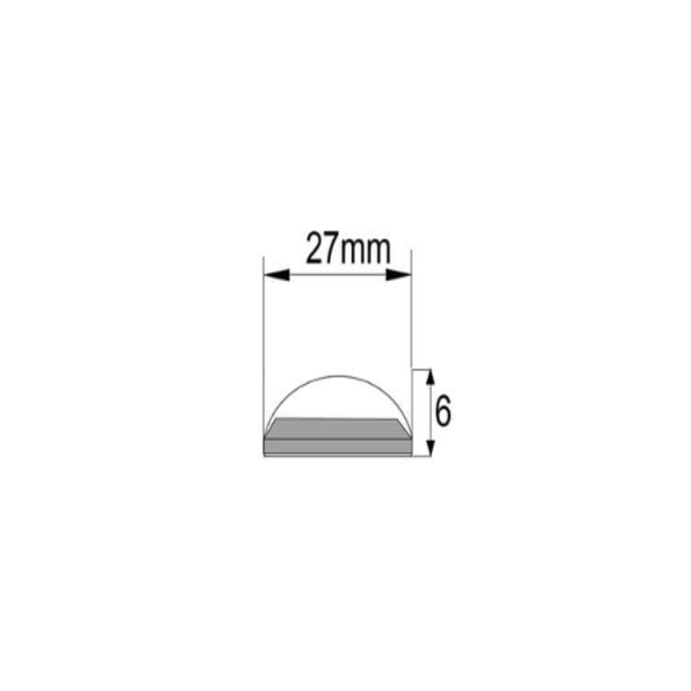 LED skabsbelysning - 50 cm, 6mm høj, 12V, 9W, med endeprop, RA82