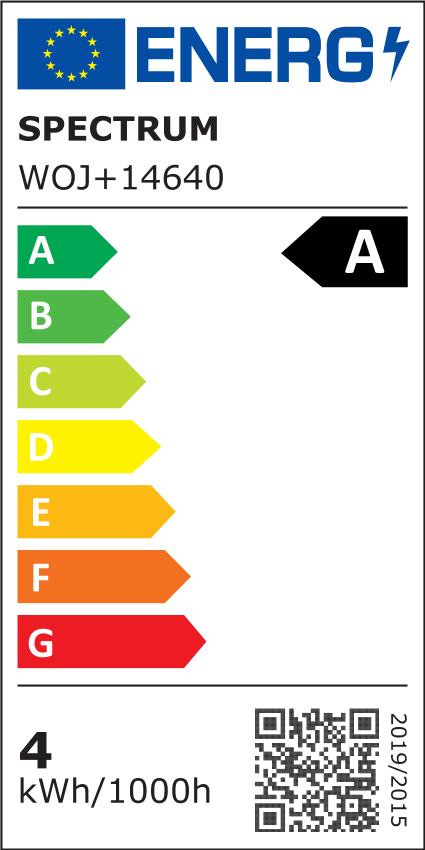 Spectrum 3,8W LED pære - Erstatning for 60W, 212 lm/W, A60, kultråd, klart glas, E27