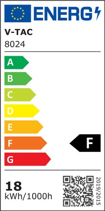 V-Tac vandtæt LED pool pære - 18W, glas, IP68, 12V, PAR56