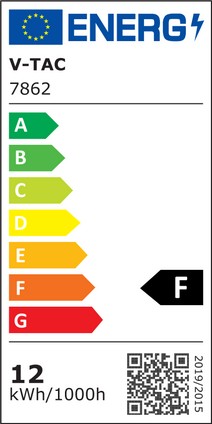 V-Tac 12W LED Indbygningspanel - Ø15,5 cm Hul, Ø18 cm Mål, 230V, 1200lm, RA80