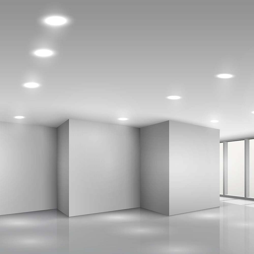 V-Tac 12W LED Indbygningspanel - Ø15,5 cm Hul, Ø18 cm Mål, 230V, 1200lm, RA80