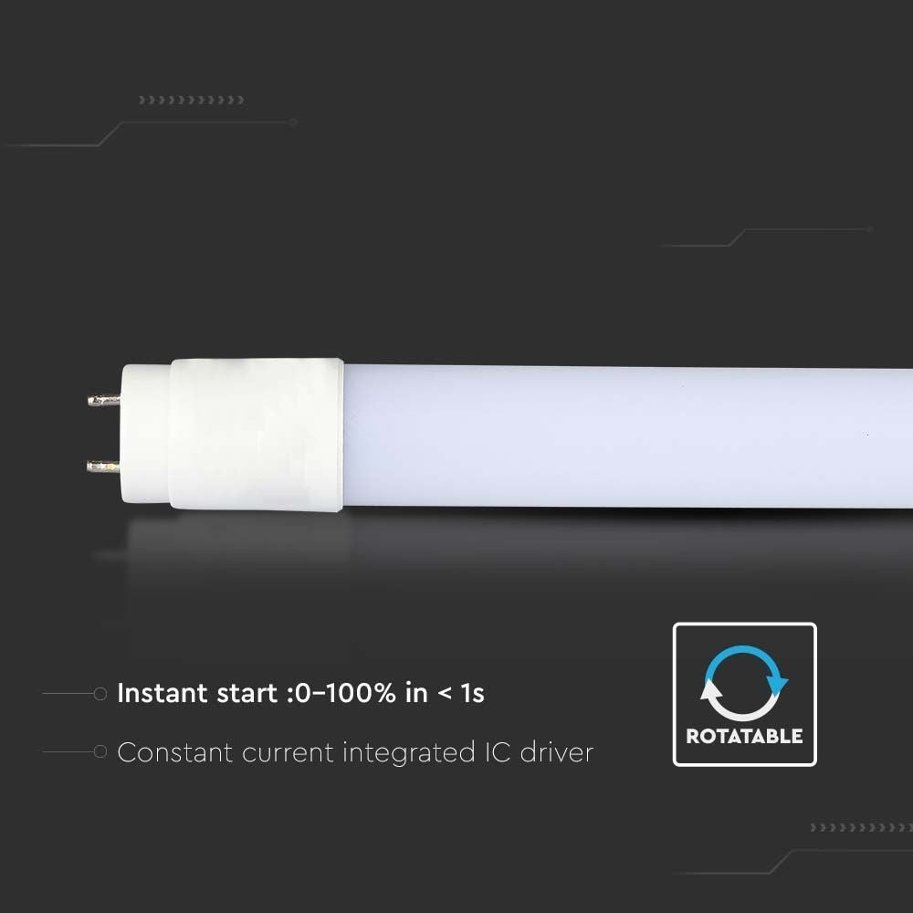 V-Tac T8-VALUE120 - LED lysstofrør, 18W, G13, 120cm, 230V, 1850lm, RA80, 3 års garanti