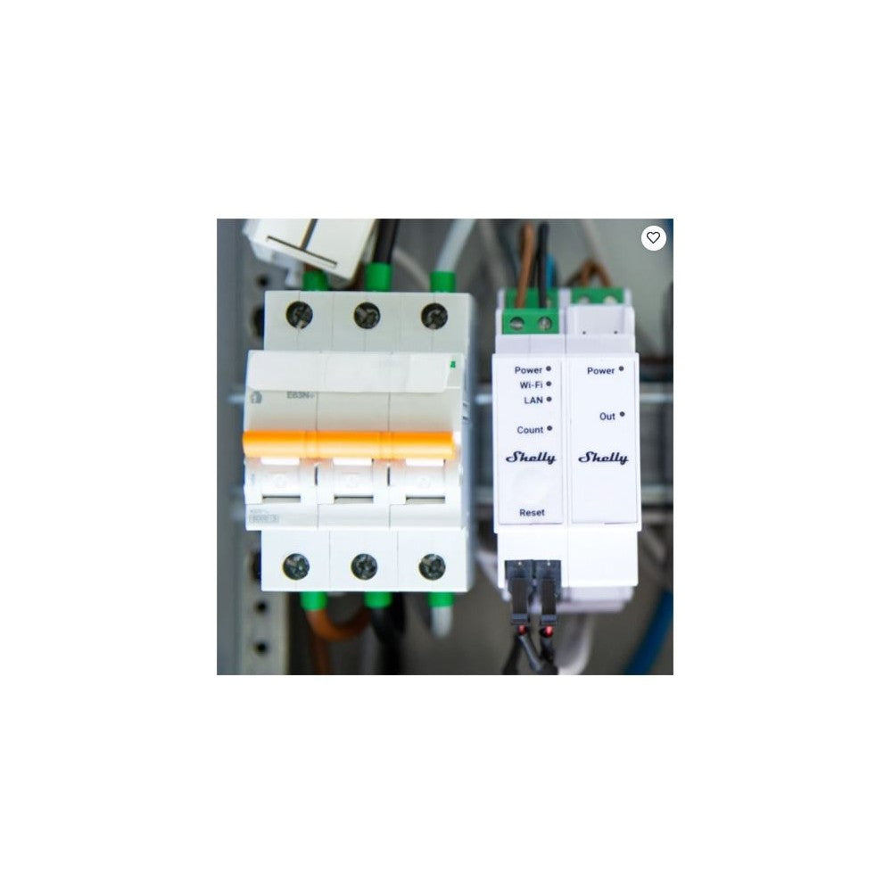 Shelly Pro 3EM Switch Tilføjelse - 2A Potentialefrit Relæ til 230V