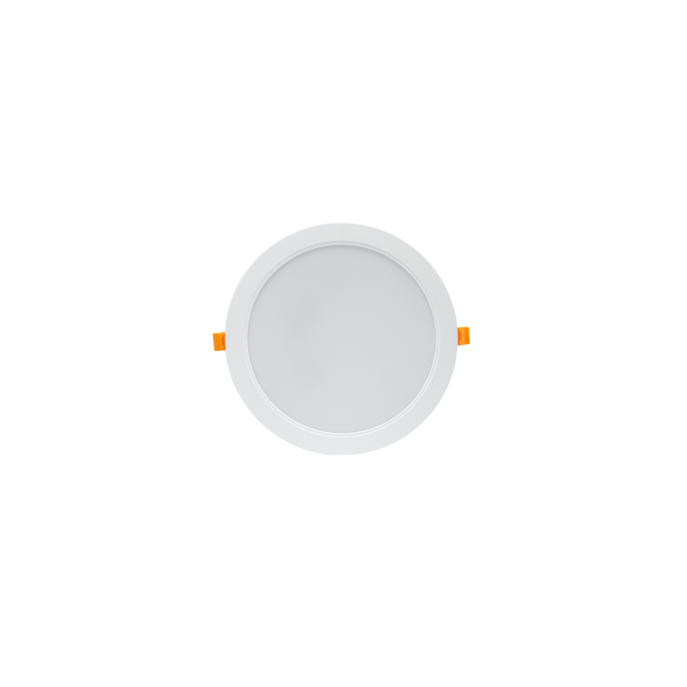 Spectrum 18W LED indbygningspanel - Ø14,5 cm hul, Ø17 cm mål, 230V, IP54 udendørs, 2200lm, RA80