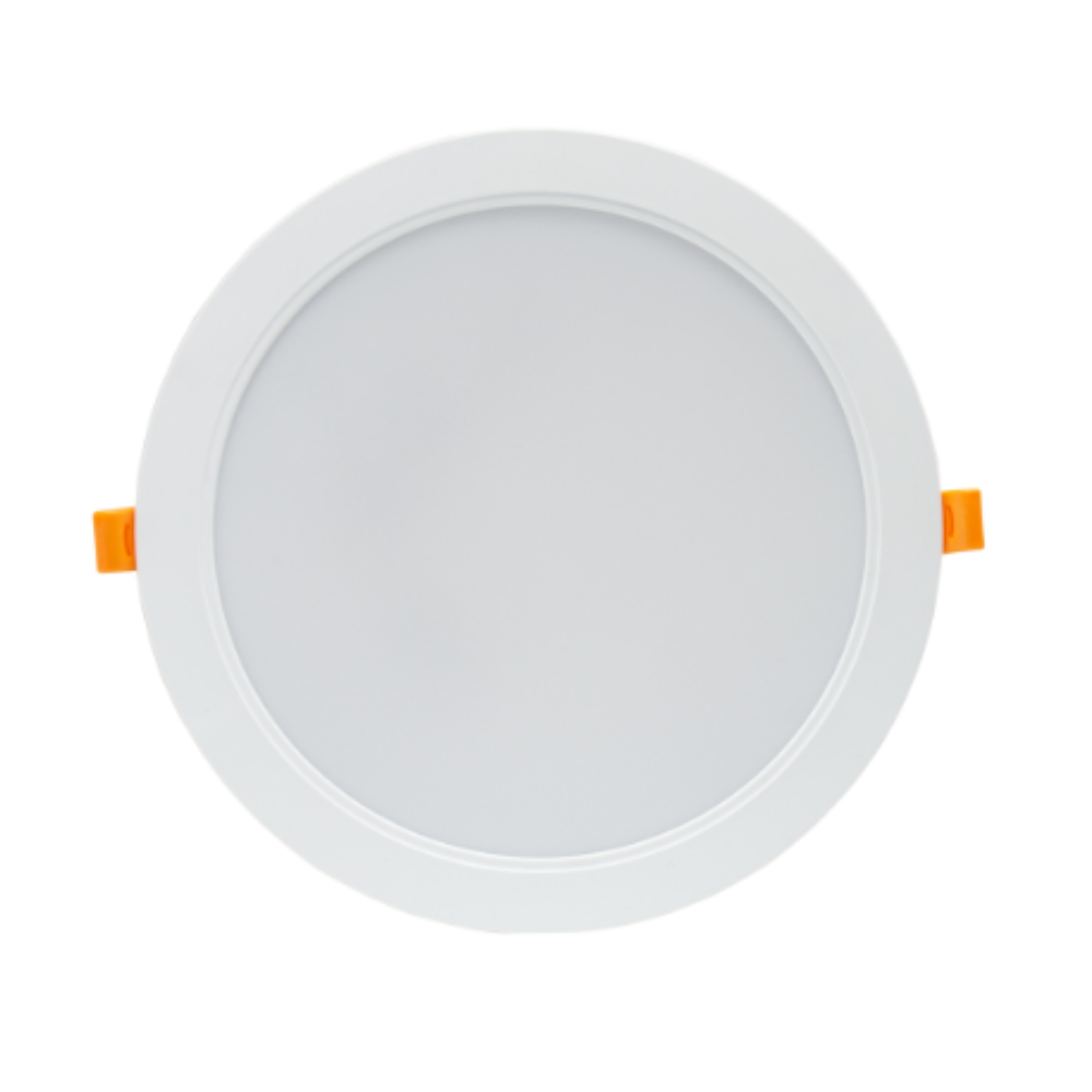 Spectrum 18W LED indbygningspanel - Ø14,5 cm hul, Ø17 cm mål, 230V, IP54 udendørs, 2200lm, RA80