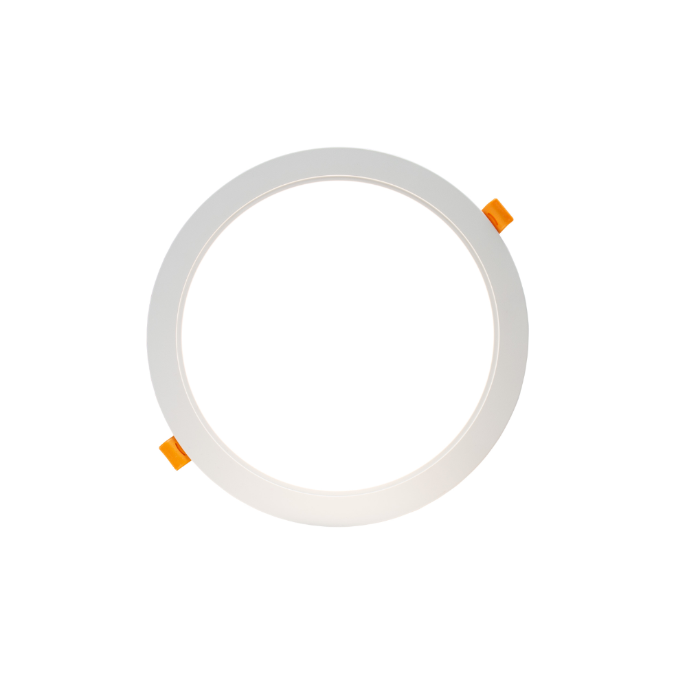 Spectrum 12W LED indbygningspanel - Ø12 cm hul, Ø14,5 cm mål, IP54 udendørs - 230V, 1500lm, RA80