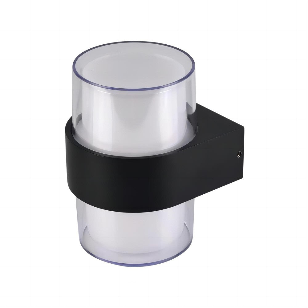 LED væglampe - 9W, rund, IP65 udendørs, 230V, inkl. lyskilde