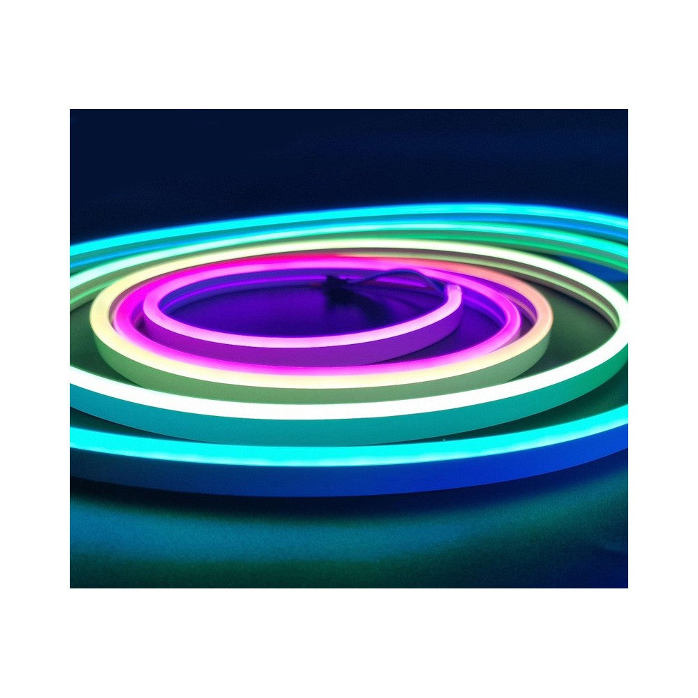 16W/m RGBIC Neon Flex-strips - 10m, 96 LED pr. meter, 24V, 8x16, IP20