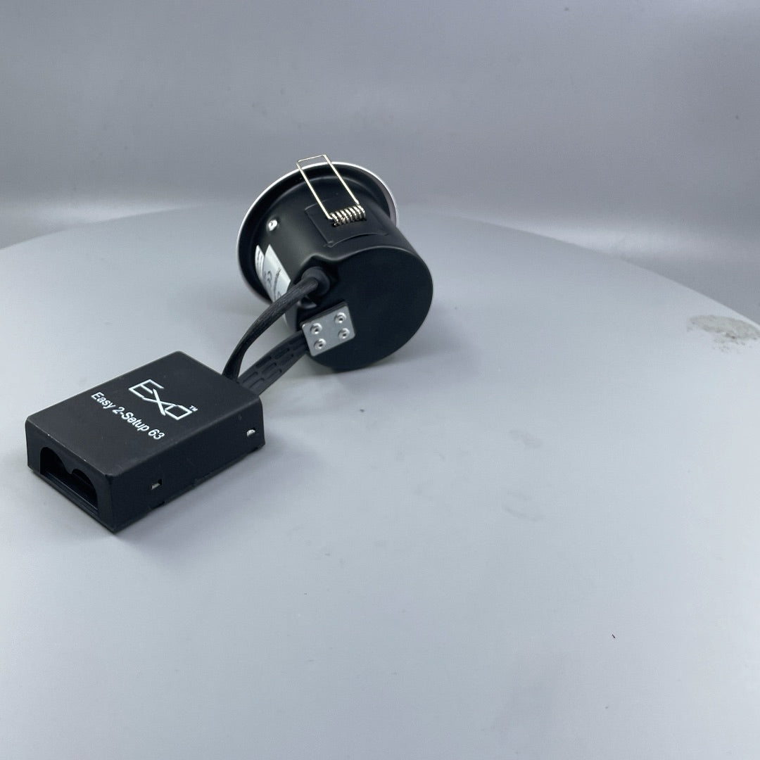 Daxtor Easy 2-Setup 63 GU10 indbygningsspot, hvid, kipbar, Ø88 mm (360° frame 11)