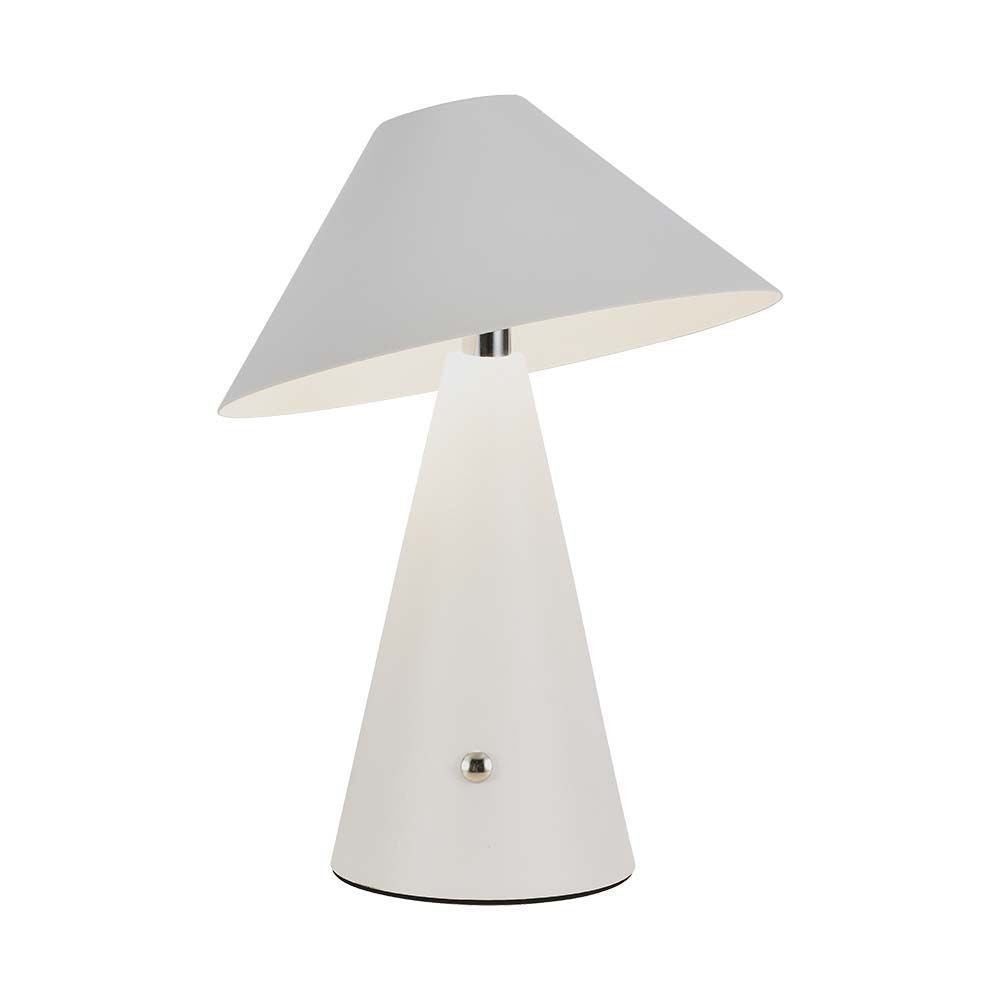 V-Tac Opladelig 3i1 Bordlampe - Hvid, IP20, Touch Dæmpbar - 3W, 200lm