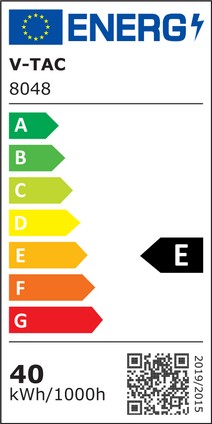V-Tac 40W LED armatur - 120 cm, 3 års garanti, 230V