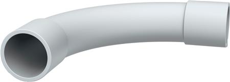 BØJNING PVC 20 MM 90GR. GRÅ