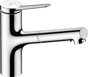 Hansgrohe Zesis M33 køkkenarmatur 150 med udtræksbruser 2jet, krom