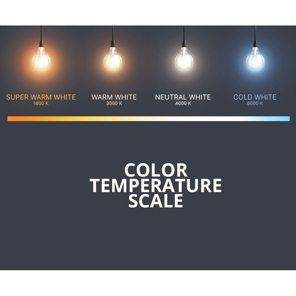 Spectrum 6W LED kronepære - G45, kultråd, ekstra varm hvid, 1800K, E27