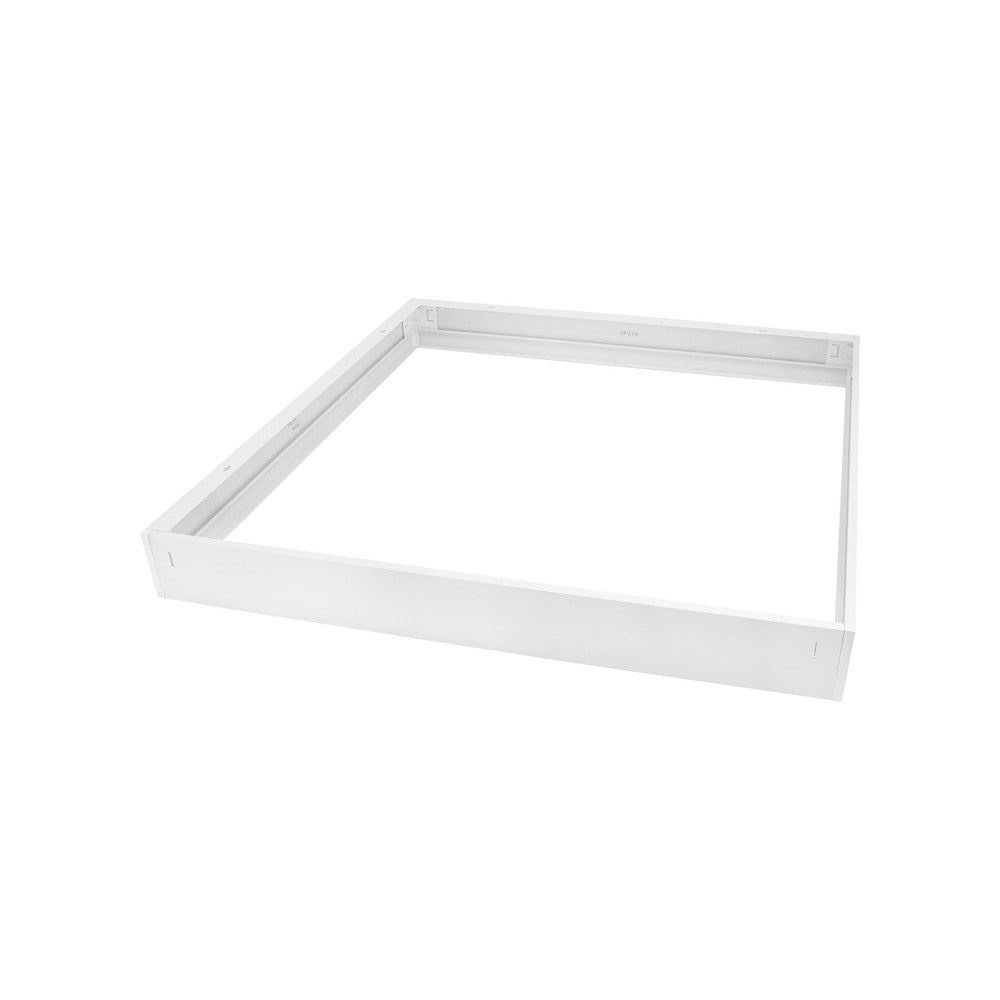Rammesæt til 60x60 LED panel - Hurtig samling, plasthjørner, skrufri montering, hvid kant