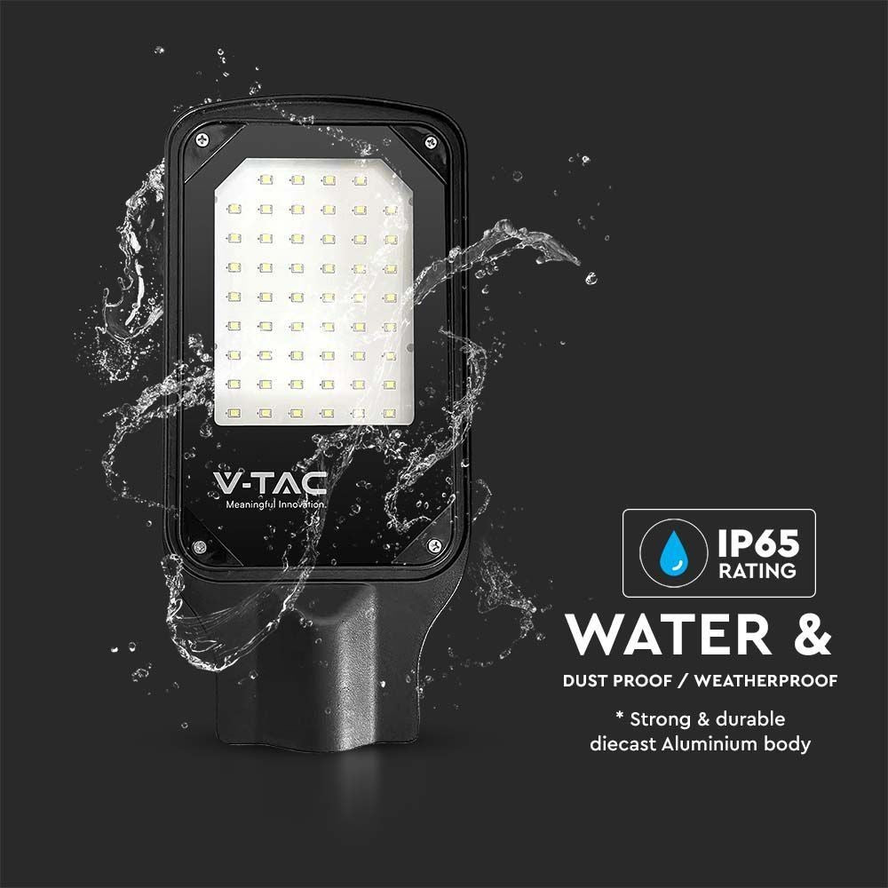 V-Tac 30W LED gadelampe - Ø45mm, IP65, 84lm/w, 2510lm, RA70