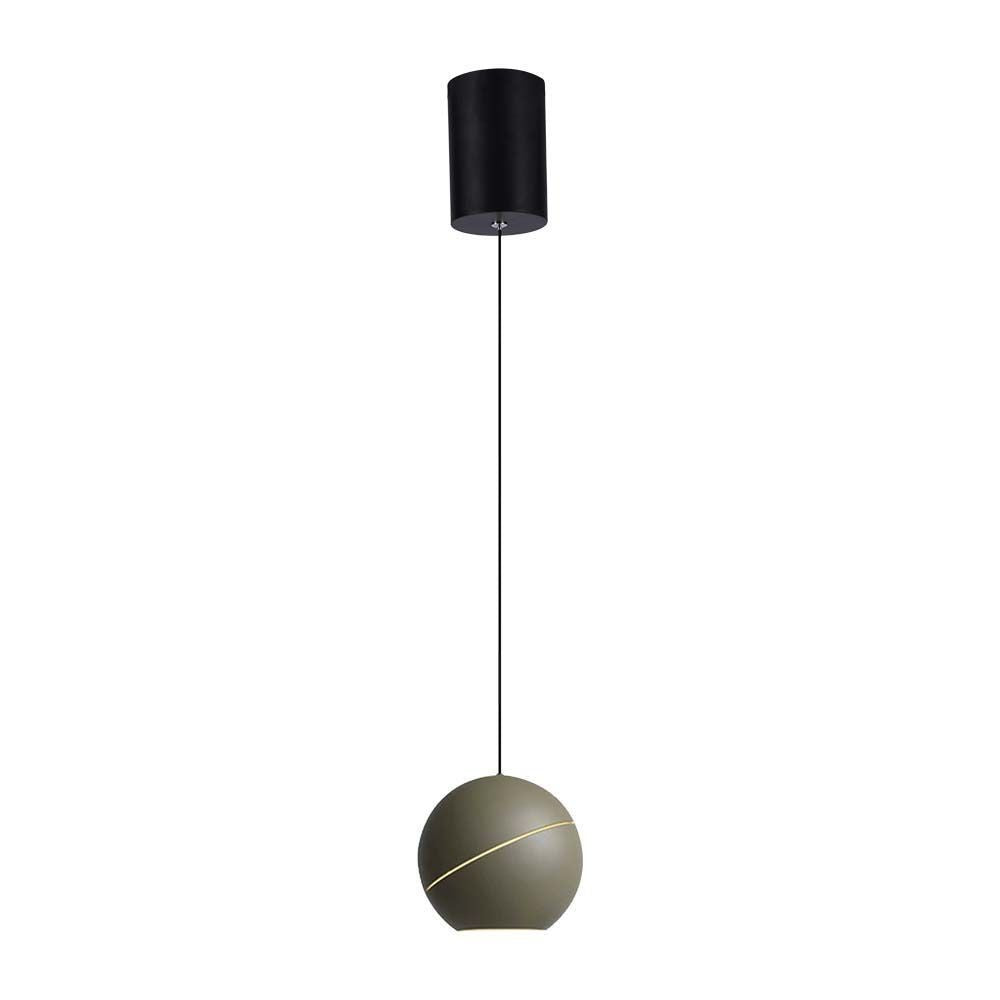 V-Tac LED loftlampe - Champagnefarvet lampe med ophæng, Ø12, 8,5W, 230V, 850lm, RA80, Flicker free
