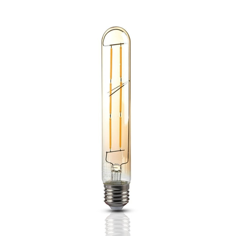 V-Tac 6W LED pære - Kultråd, T30, ekstra varm hvid, 2200K, E27 - Erstatning for 50W - 230V - 600lm - RA80