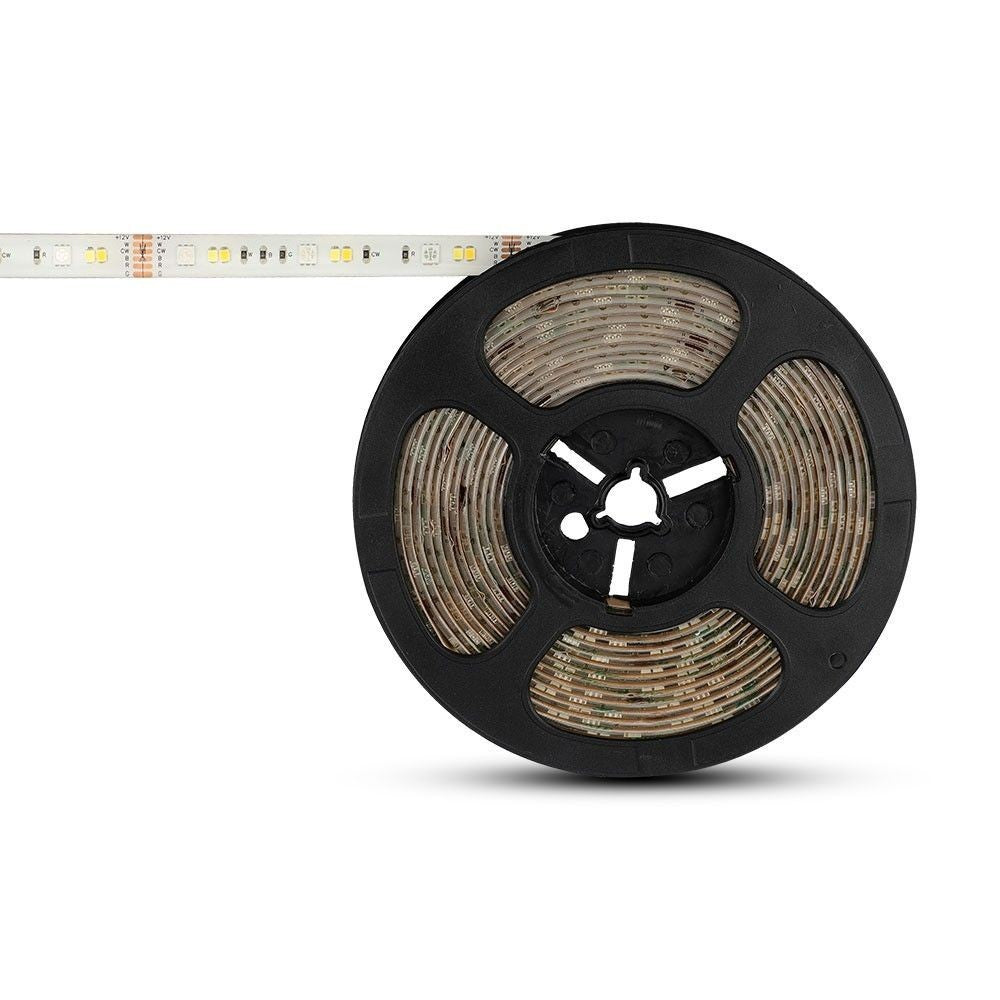 V-Tac 4W/m RGB+CCT LED strip sæt - 5m, 60 LED pr. meter, IP65