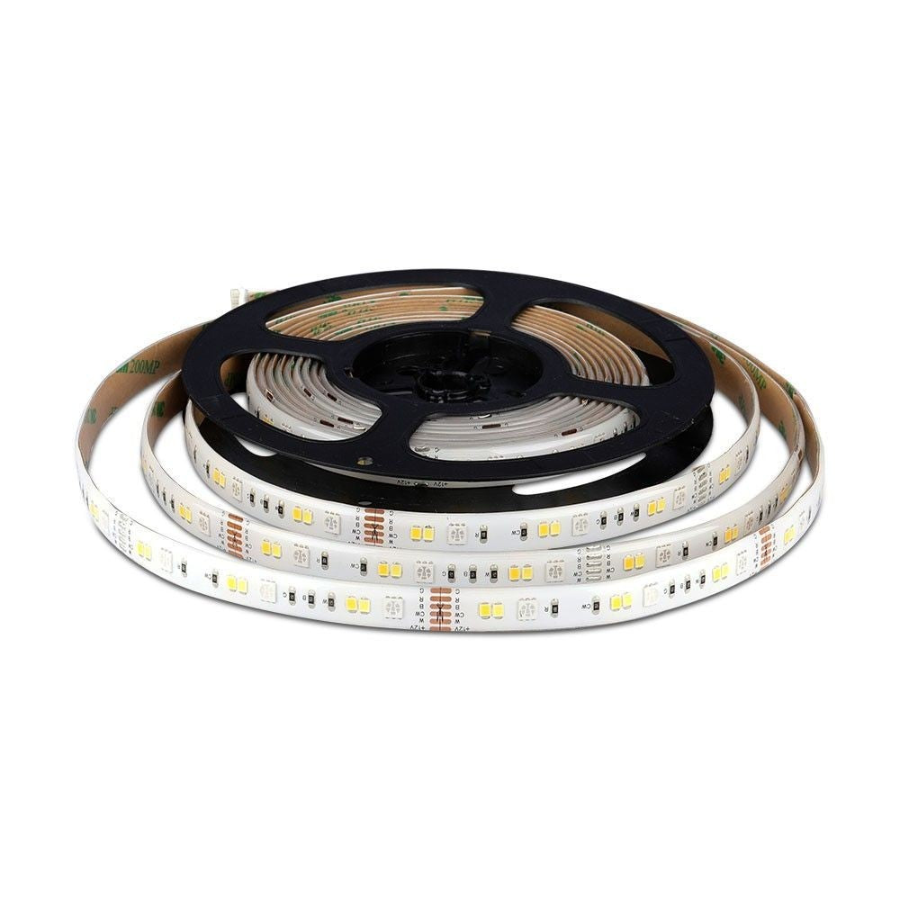 V-Tac 4W/m RGB+CCT LED strip sæt - 5m, 60 LED pr. meter, IP65