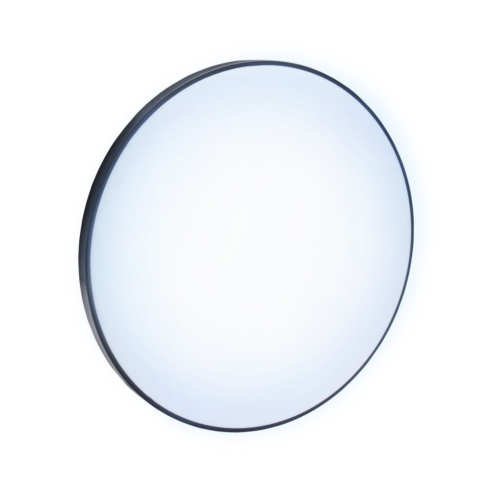 Spectrum 40W LED loftslampe - Ø48,5cm, Højde: 7cm, hvid kant, inkl. sort ring - Effekt: 40W, 5300lm, RA80, IP54 (230V)