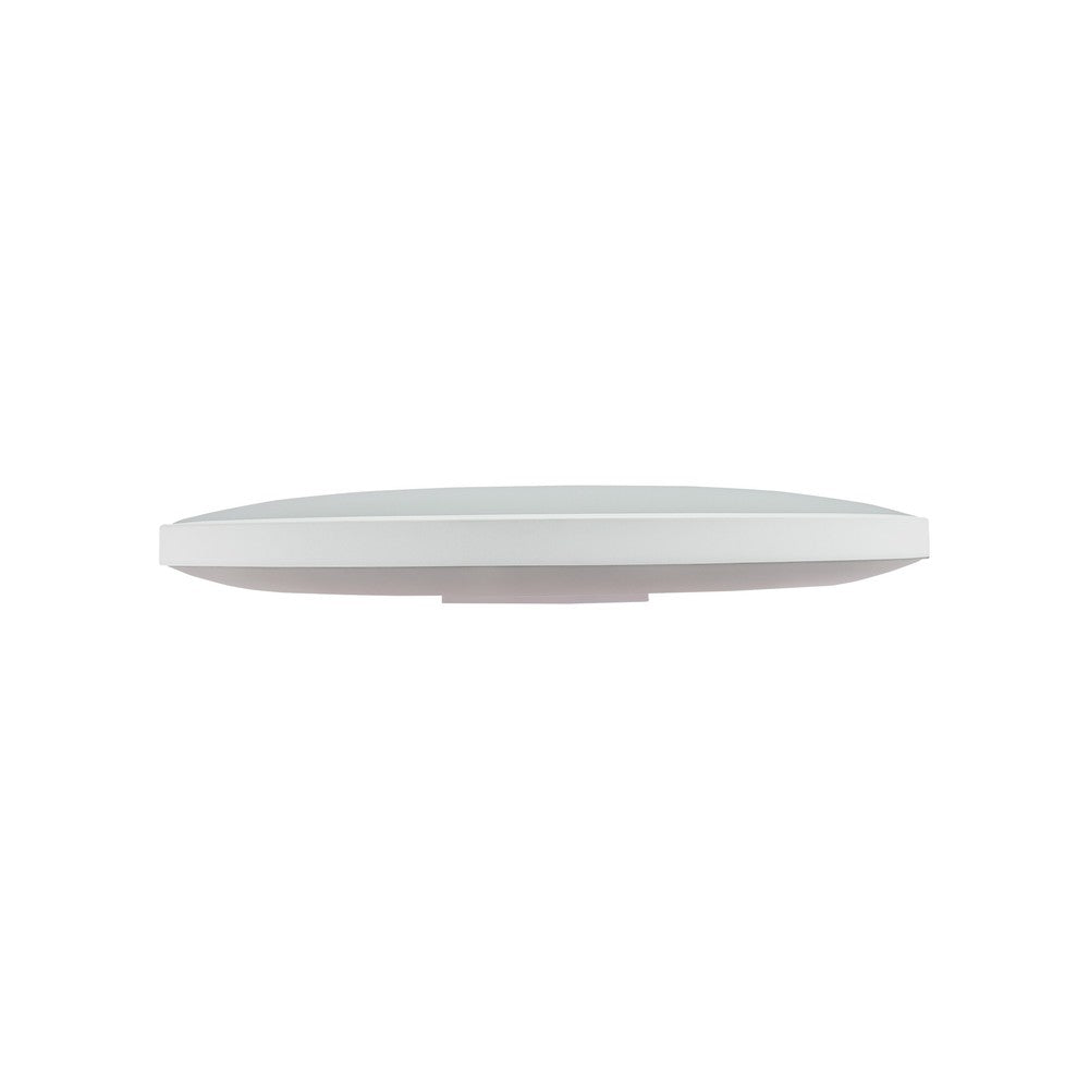 Spectrum 40W LED loftslampe - Ø48,5cm, Højde: 7cm, hvid kant, inkl. sort ring - Effekt: 40W, 5300lm, RA80, IP54 (230V)