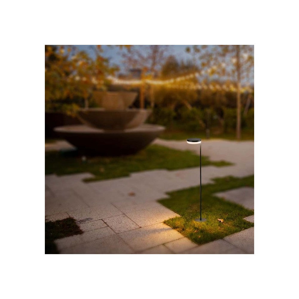 V-Tac 2W Solcelle Havelampe LED med Sensor - Ø27 cm, IP54, 120lm, RA80, 3 års producentgaranti