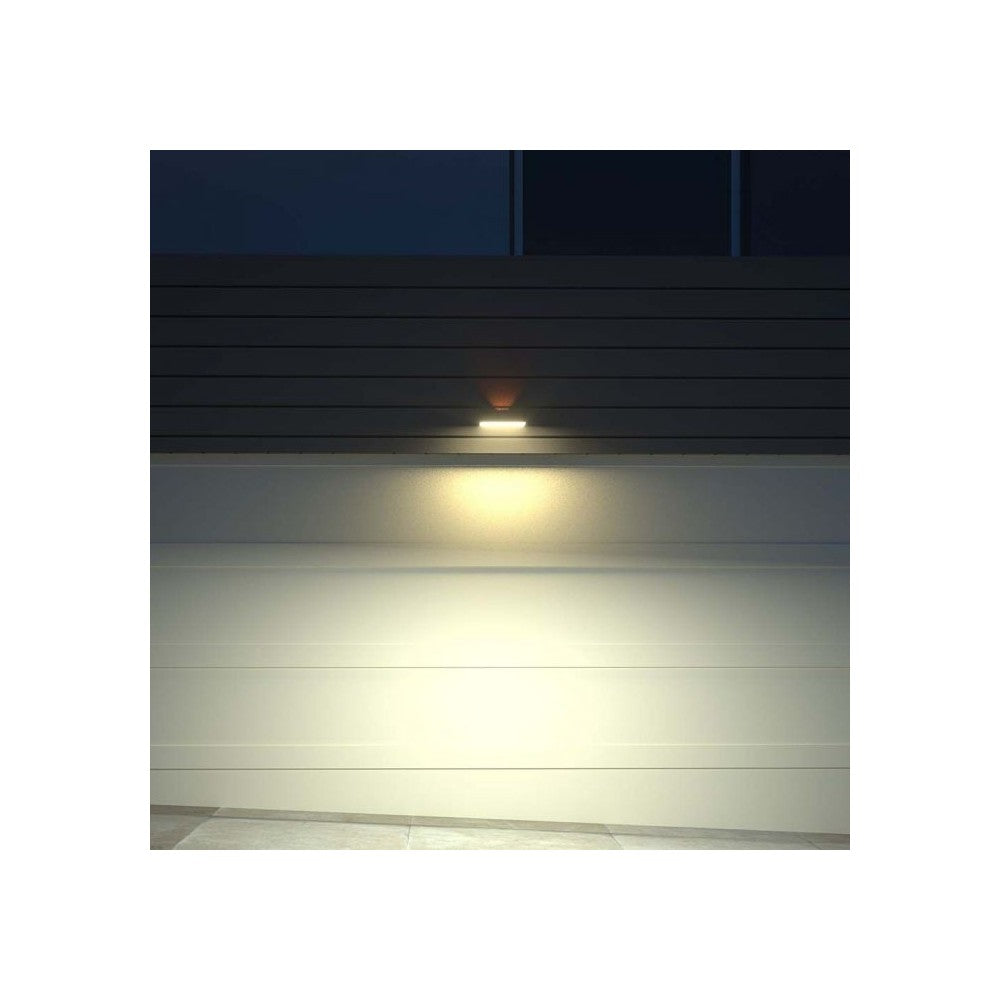 V-Tac 3W Solcelle Væglampe LED - Sort, Med Sensor, Vandtæt IP65