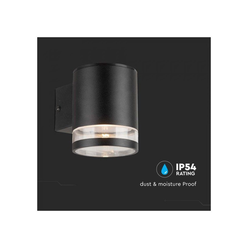 V-Tac 0.55W Solcelle Væglampe LED - Sort, IP54, 70lm, 3 års producentgaranti