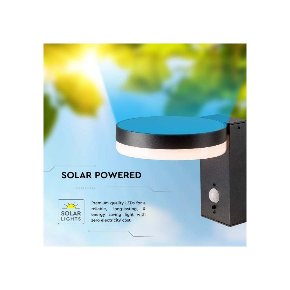 V-Tac Solcelle Væglampe LED med Sensor - 5.5W, IP54